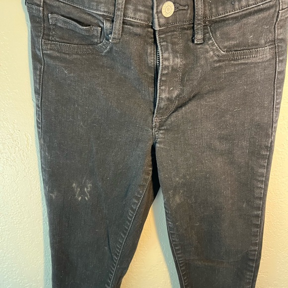 GAP Vintage Y2K Black Skinny Jeans SZ 4 Straight Leg Dark Wash Bootcut High-Rise - Picture 5 of 12